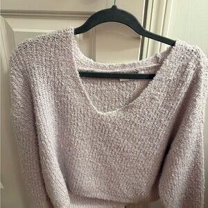Double 0 Cozy Lavender Knit Sweater